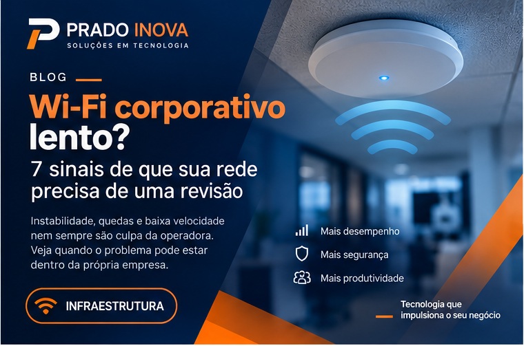 Análise e melhoria de rede Wi-Fi corporativa em empresa