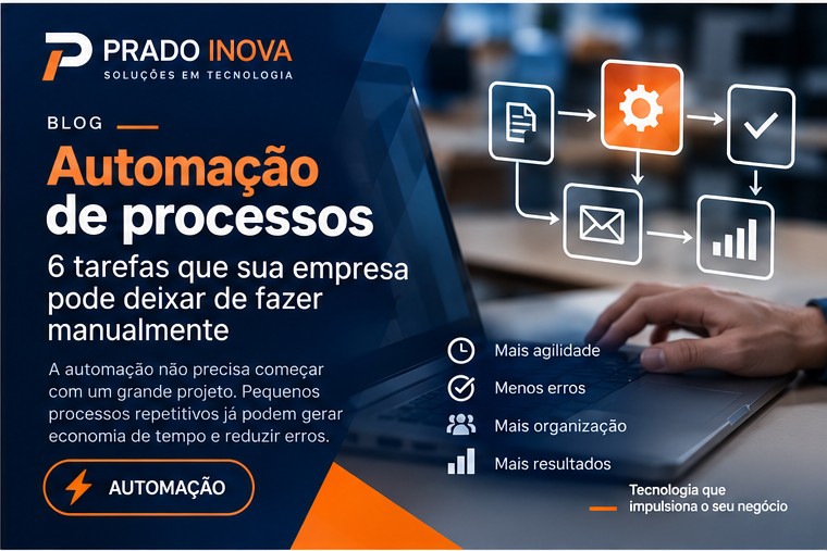 Automação digital de processos administrativos em empresa